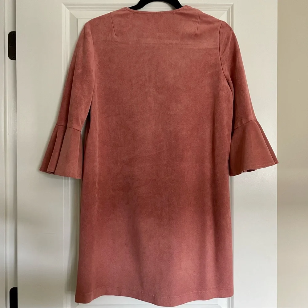 BCBGMAXAZRIA Faux Suede Mini Dress - Picture 8 of 8
